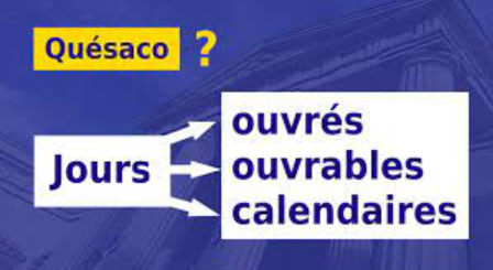 Qu’est-ce qu’un jour ouvré, ouvrable et calendaire ?